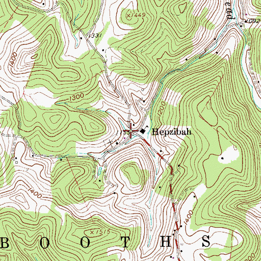 Topographic Map of Corbin School (historical), WV