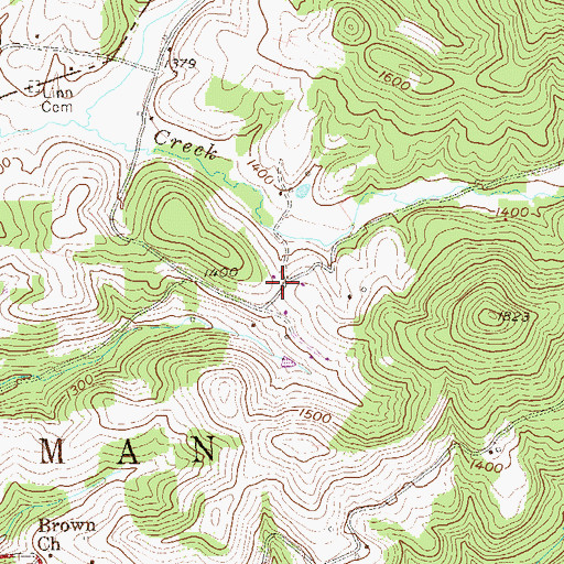 Topographic Map of Henderson School (historical), WV