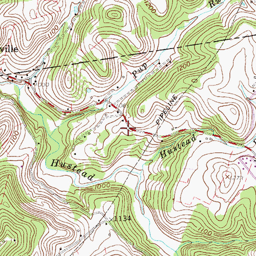 Topographic Map of Rock Union School (historical), WV