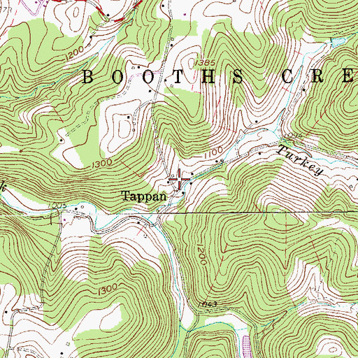 Topographic Map of Tappan School (historical), WV