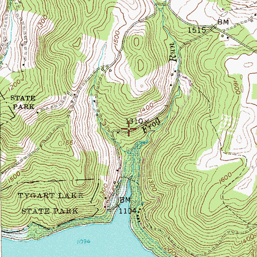 Topographic Map of Sawyer School (historical), WV