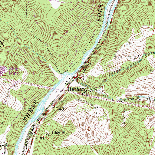 Topographic Map of Westerman (historical), WV
