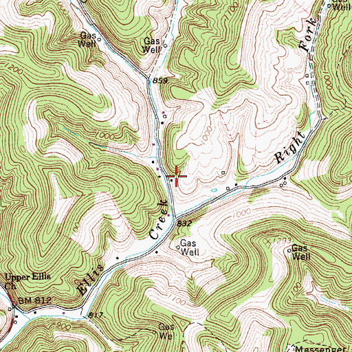 Topographic Map of Conner School (historical), WV