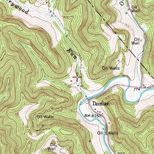 Topographic Map of Jerseywood School (historical), WV