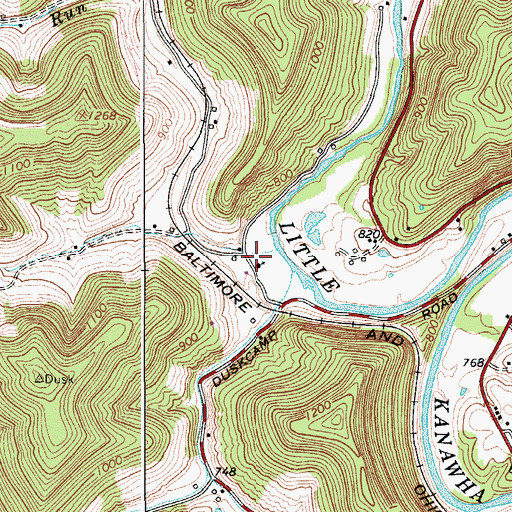Topographic Map of Low Gap School (historical), WV