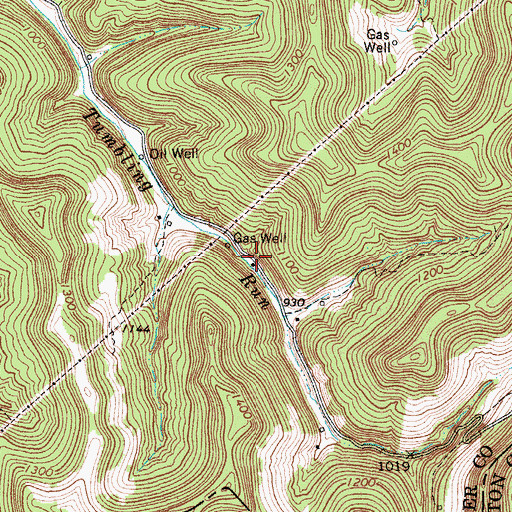 Topographic Map of Tumbling Run School (historical), WV