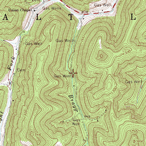 Topographic Map of Hutchinson School (historical), WV