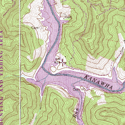 Topographic Map of Peyton Riffle School (historical), WV