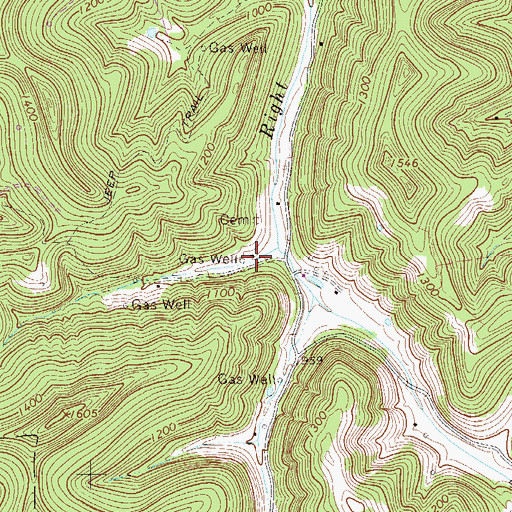 Topographic Map of Squires School (historical), WV