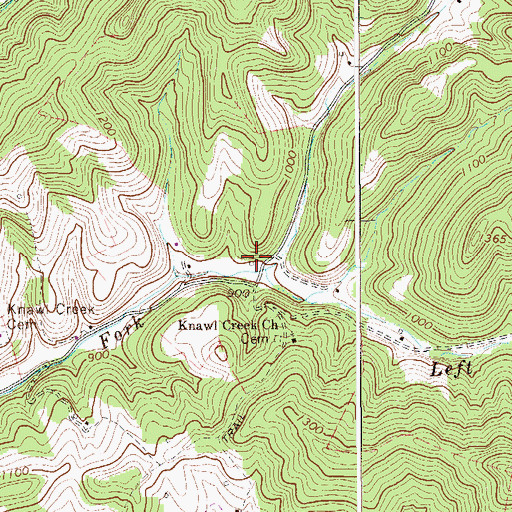 Topographic Map of Warner School (historical), WV