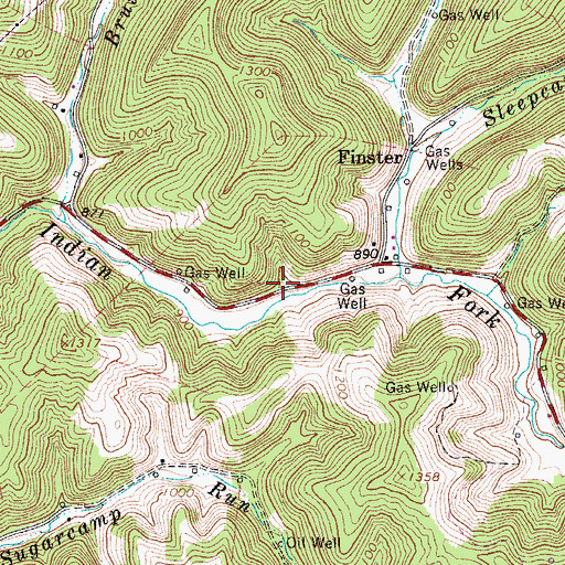 Topographic Map of Goosepen School (historical), WV