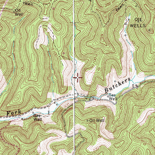 Topographic Map of Wyant School (historical), WV