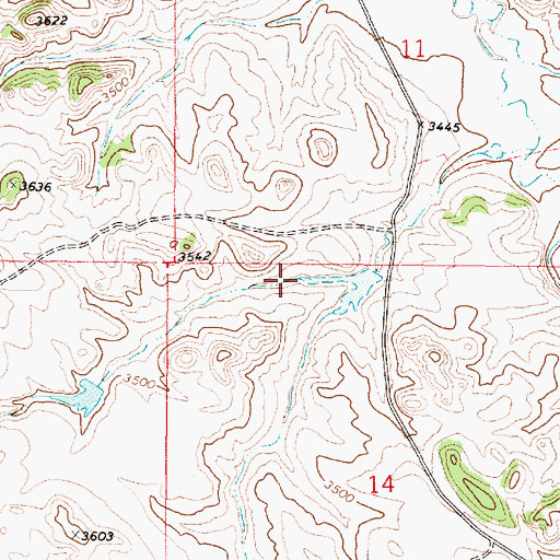 Topographic Map of Ellis Canyon, MT