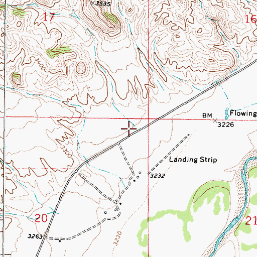 Topographic Map of Tibbets Creek, MT