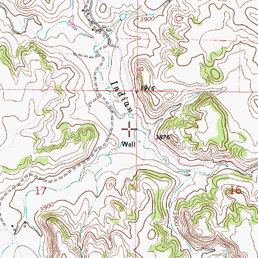 Topographic Map of Smith Creek, MT