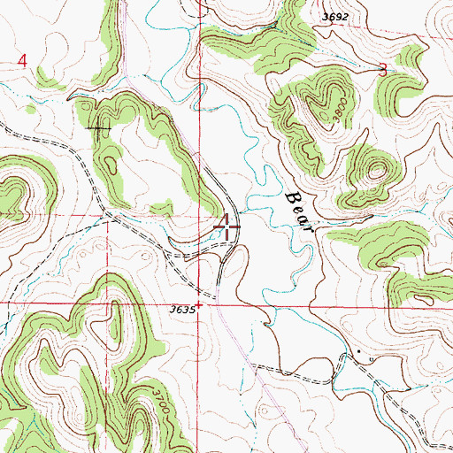 Topographic Map of Colester Draw, MT