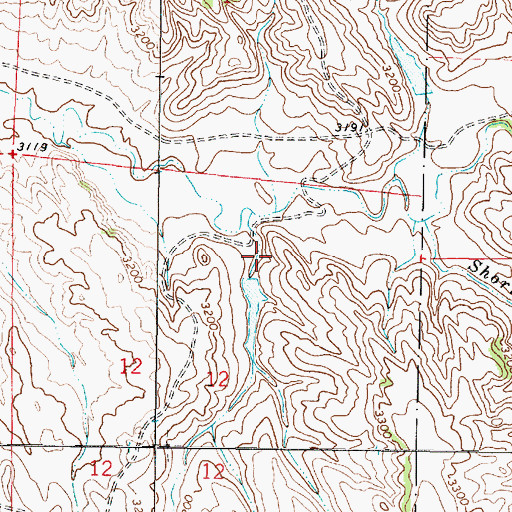Topographic Map of Lewis Draw, MT