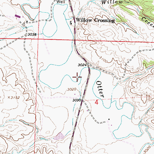 Topographic Map of McIntosh Creek, MT