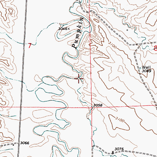 Topographic Map of Sand Coulee, MT
