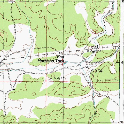 Topographic Map of Bloody Tank, AZ