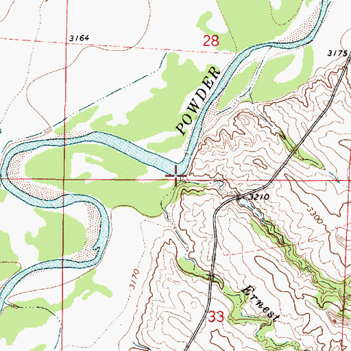 Topographic Map of Deep Gulch Creek, MT