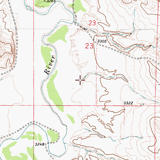 Topographic Map of Deep Creek, MT