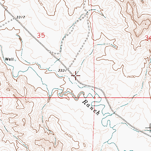 Topographic Map of Wilson Gulch, MT