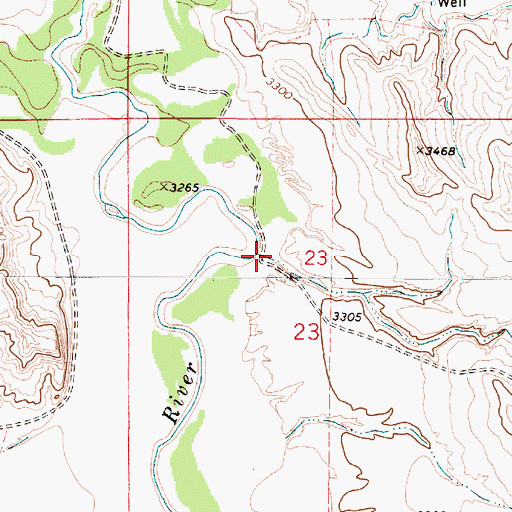 Topographic Map of Bobcat Creek, MT