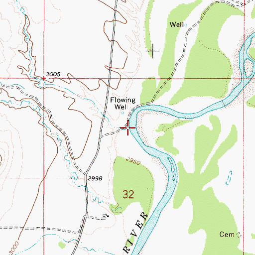 Topographic Map of Wild Cat Creek, MT