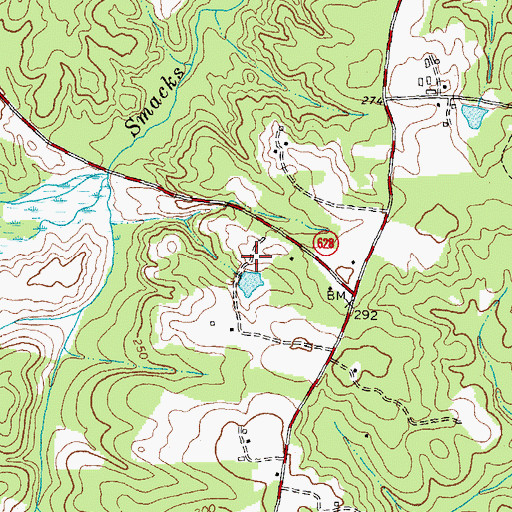 Topographic Map of Rowlet Mill (historical), VA