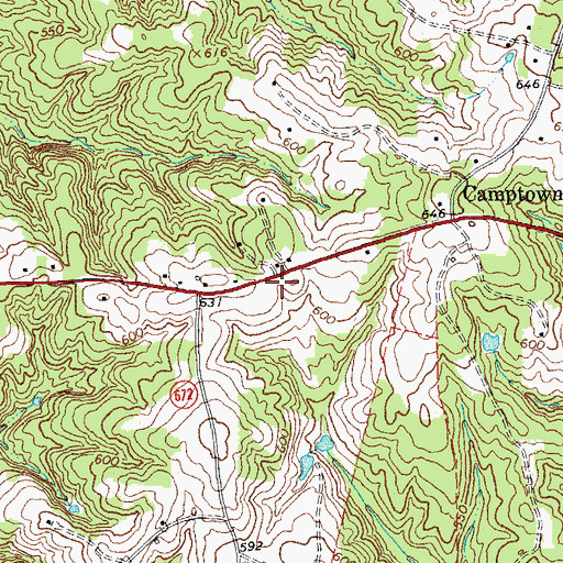 Topographic Map of Abell (historical), VA