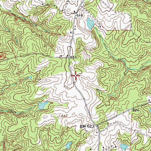 Topographic Map of Baileyville (historical), VA