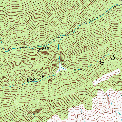 Topographic Map of Doe Hollow Gap, VA