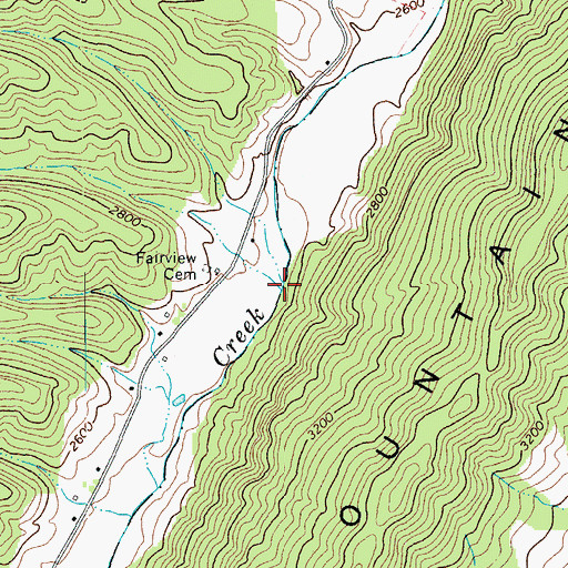 Topographic Map of Siebert Run, VA