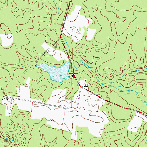 Topographic Map of Creath School (historical), VA