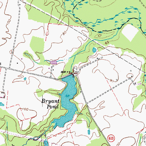 Topographic Map of Johnsons Mill (historical), VA