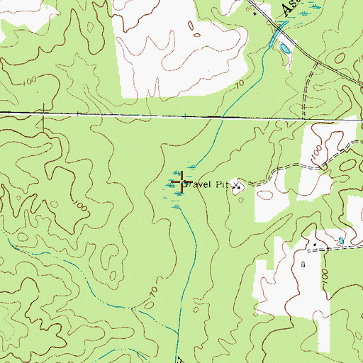 Topographic Map of Mussel Swamp, VA