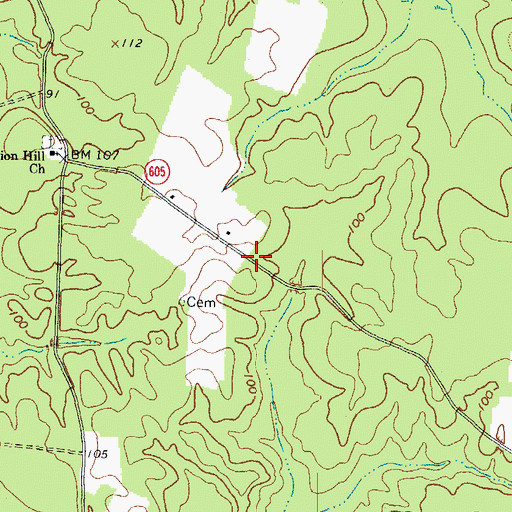 Topographic Map of Spiveys Store (historical), VA