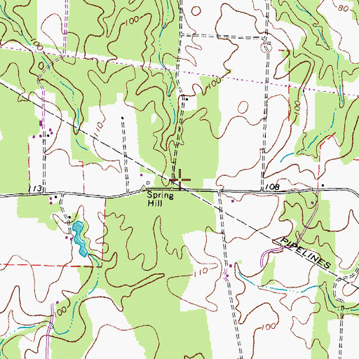 Topographic Map of Spring Hill School (historical), VA