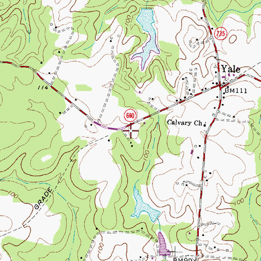 Topographic Map of Yale School (historical), VA