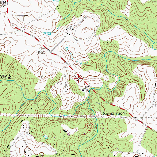 Topographic Map of BeauPre, VA