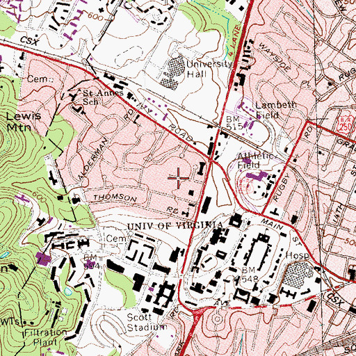 Topographic Map of Bemiss House, VA
