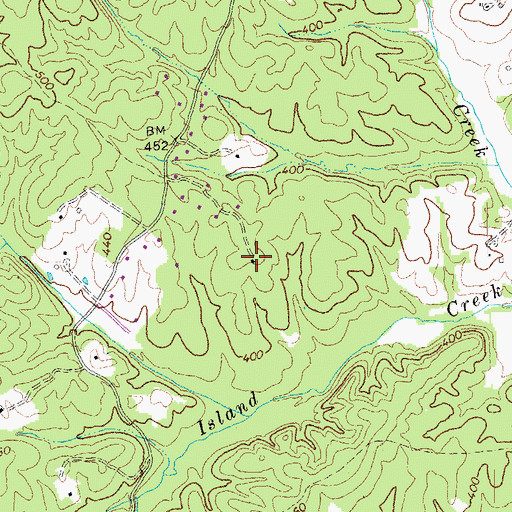Topographic Map of Blenheim Estate, VA