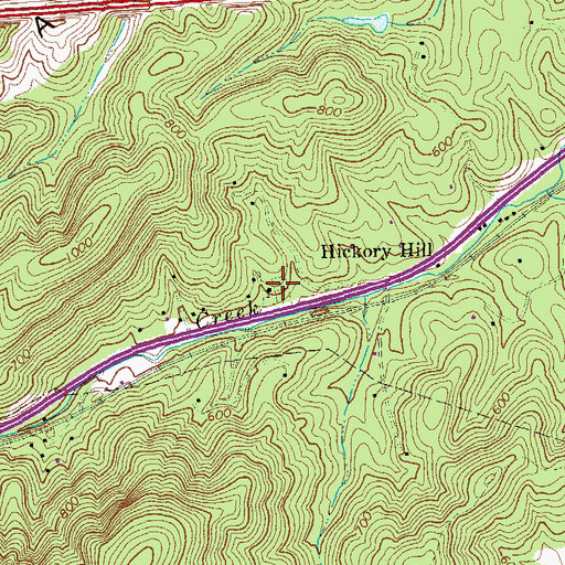 Topographic Map of Church of the Good Shepherd Cemetery, VA