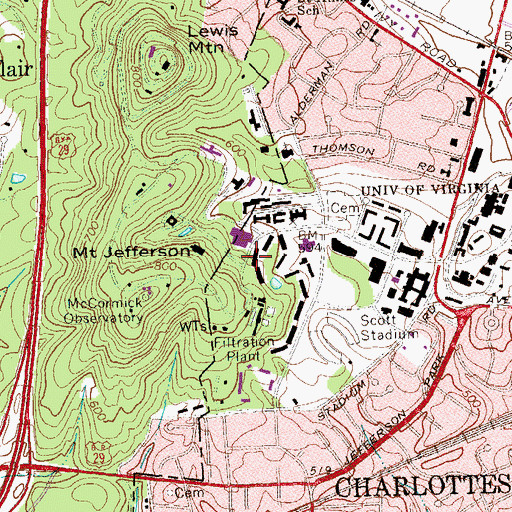 Topographic Map of Dobie House, VA