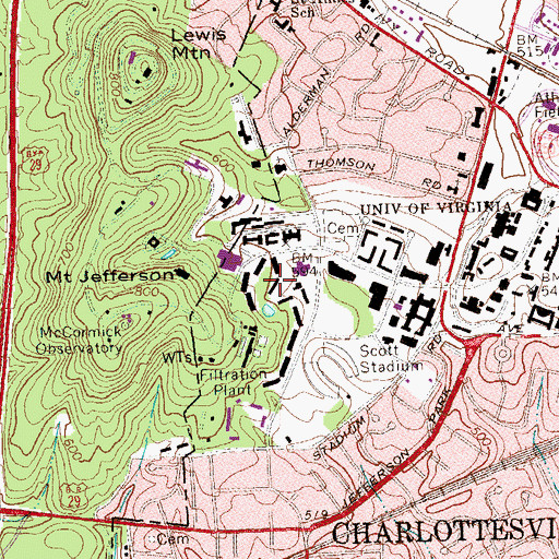 Topographic Map of Maupin House, VA