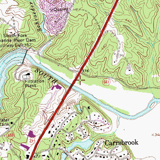 Topographic Map of Monasukapanough (historical), VA