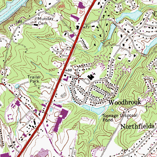 Topographic Map of Rio Mills (historical), VA