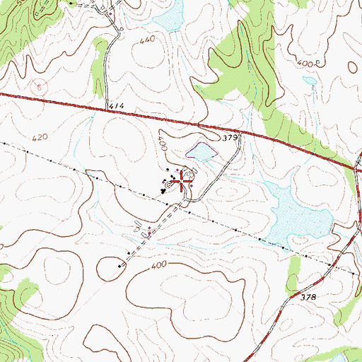 Topographic Map of Scotland Farm, VA