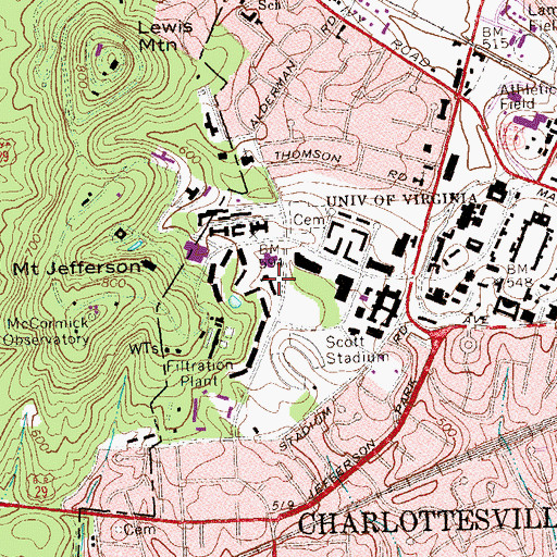 Topographic Map of Tuttle House, VA